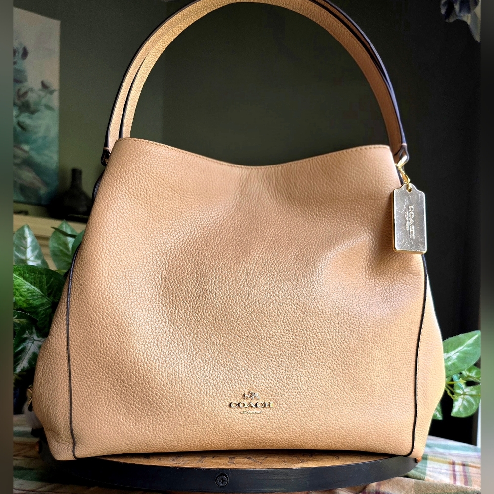 🇺🇲 Coach Edie 31 Leather Shoulder Hobo Bag NWOT With COA